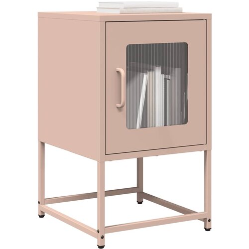 vidaXL Nočna omarica Pink 36x39x60,5 cm Hladno valjano jeklo Cene