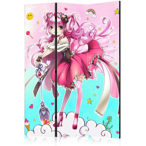 Artgeist PARAVAN 135/172/3 cm turkizna, pink Cene