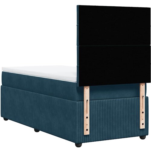 Box spring krevet s madracem plavi 100x200 cm bar&amp;scaron;unasti Slike