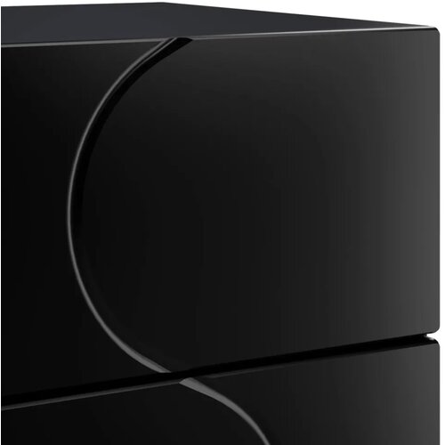  Noćni ormar Crna 33 5 x 34 5 x 60 cm Konstruirano drvo - Crna 1 Slike