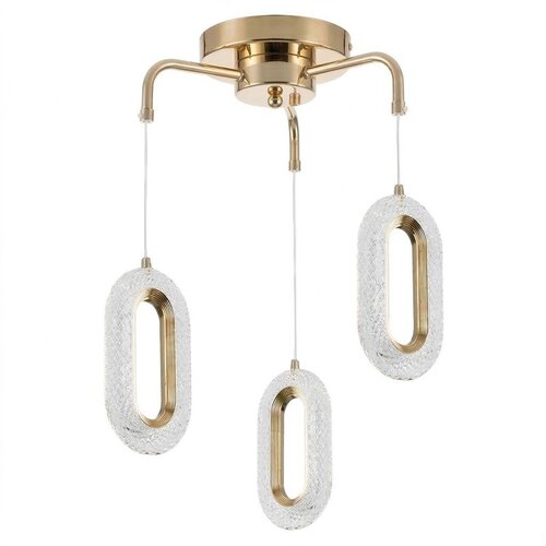 Toolight Viseća stropna LED lampa G173-3CP gold Slike
