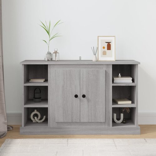 The Living Store Komoda siva sonoma 100x35,5x60 cm inženirski les - Komoda, (21662012) Slike