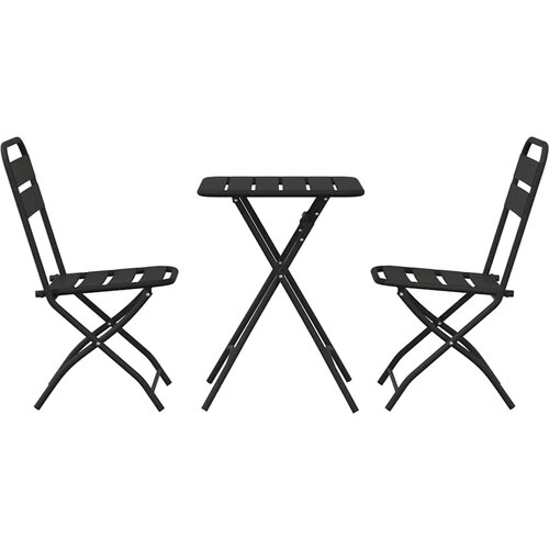 Bistro set 3 pcs Antracit Čelik Slike