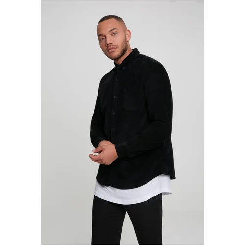 Urban Classics Corduroy shirt black