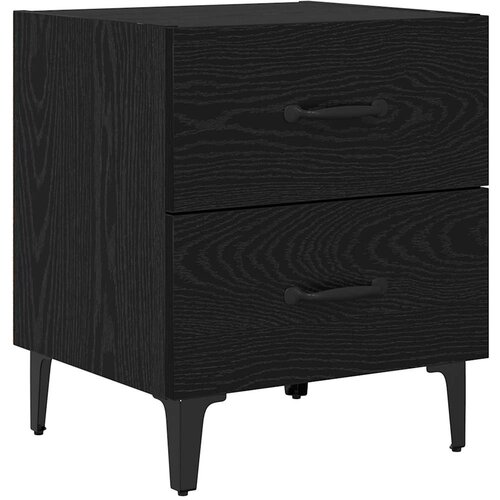  za krevet s ladicama 2 pcs Crni hrast 40 x 35 x 47,5 cm Slike