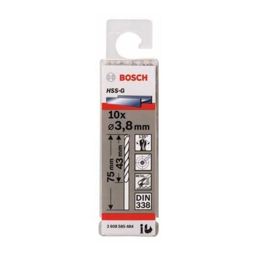 Bosch 2608585484 Burgije za metal HSS-G, DIN 338 ( 2608585484 ) Slike