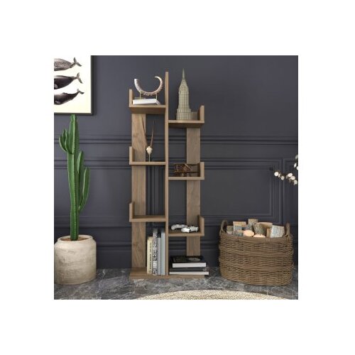 Woody Fashion polica za knjige luisa - walnut walnut bookshelf Slike