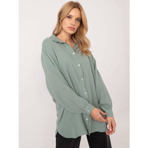 Fashionhunters Pistachio shirt SUBLEVEL Slike