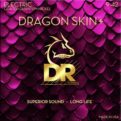 Dr Strings Dragon Skin+ Coated Light 9-42 Žice za električnu gitaru