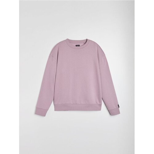 Sinsay Crewneck comfort fit majica dugih rukava s udjelom pamuka Cijene