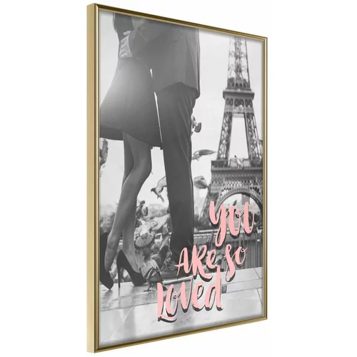  Poster - Love in Paris 40x60