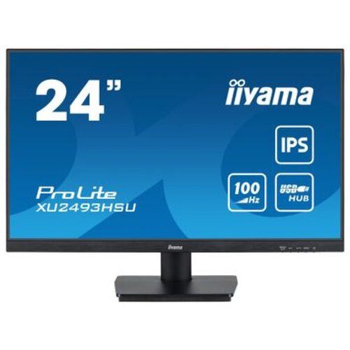 Iiyama Monitor 60,5 cm (23,8") XU2493HSU-B7 1920x1080 100Hz IPS 1ms HDMI DisplayPort 2xUSB2.0 Zvočniki 3H sRGB96%, (5000136110) Cene