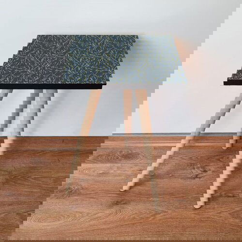 Hanah home Shp236 - anthracite anthracitegold side table Cene