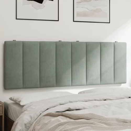 Jastuk za uzglavlje svjetlosivi 120 cm baršunasti