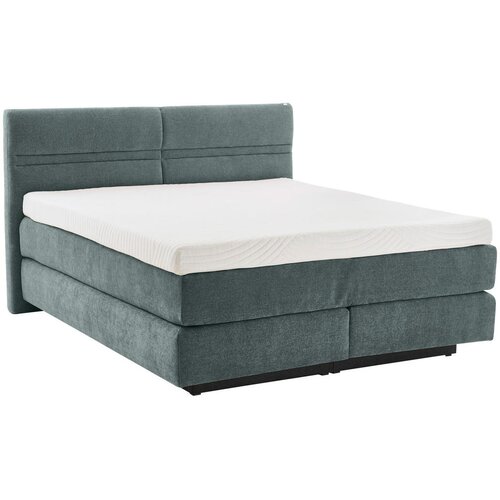 Dieter Knoll BOXSPRING POSTELJA 180 cm x 200 cm , tekstil sivozelena Slike