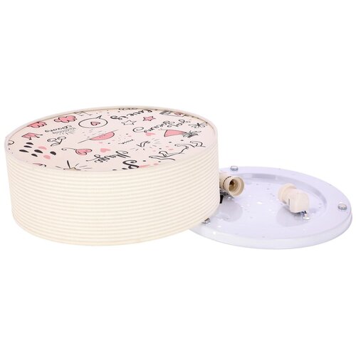 Candellux Lighting Dečije plafonsko svetlo KIDDY 2xE27/40W/230V bež/roze Slike