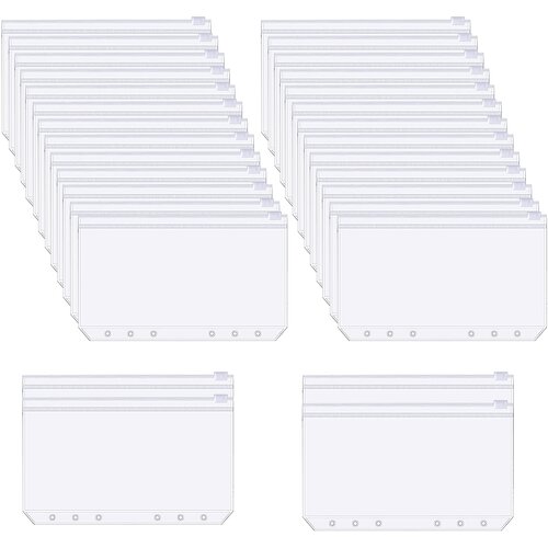 INF A6 PVC torbica na zadrgo za registrator s 6 obročki 30-paket, (21536275) Slike