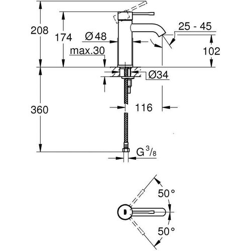 Grohe 23590A01 Essence New armatura za umivalnik Cene