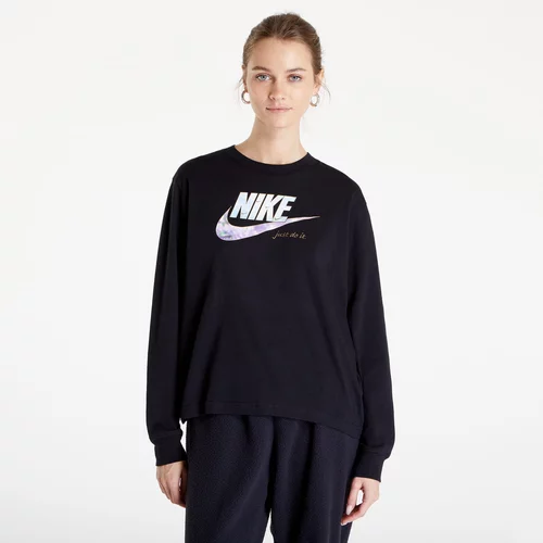Nike NSW TEE OC 1 LS BOXY Ženska majica dugih rukava, crna, veličina
