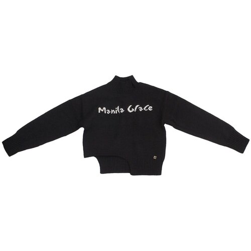 Manila Grace Puloverji M2879W25 Črna Cene