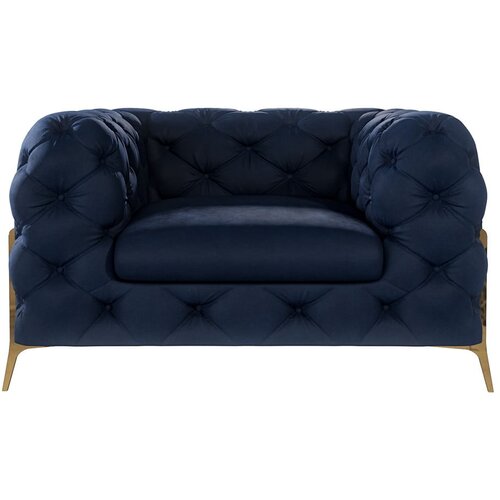 Ropez Tamno plava baršunasti fotelja Chelsea Bis – Cijene