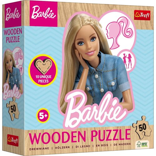  Lesena sestavljanka Junior 50 delov - Barbie - 1 k. Cene