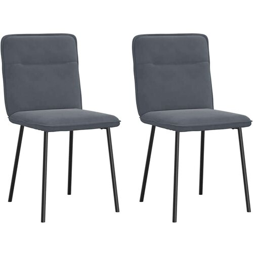 vidaXL Blagovaonske stolice 2 kom tamnosive baršunaste Cijene