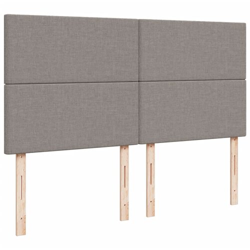  Krevet s oprugama i madracem smeđesivi 180x200 cm tkanina Slike