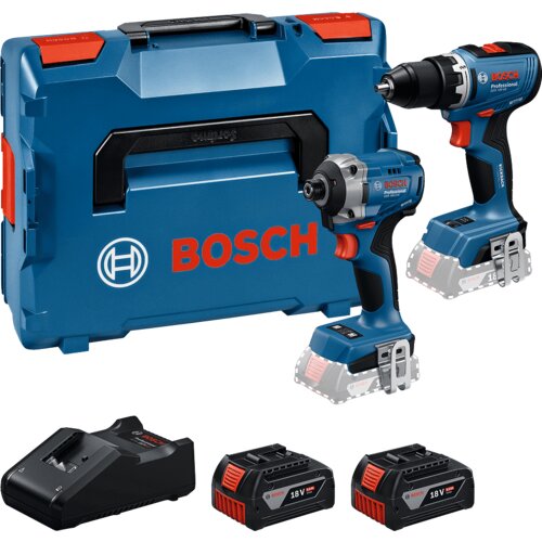 Bosch gsr 18V-65 + gdr 18V-215, 2 x 5.0 ah baterija + punjač + l-boxx 136 0615A50090 Slike