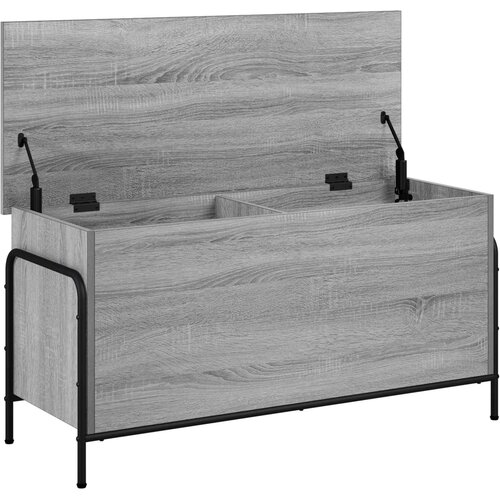  Kutija za spremanje Siva Sonoma 80 x 40 x 49,5 cm Slike