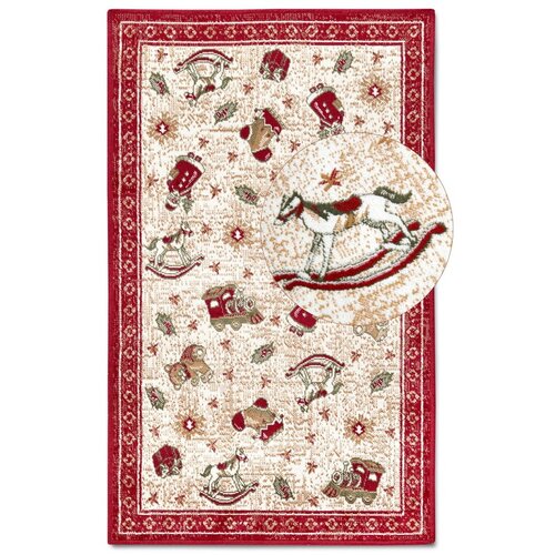 Villeroy &amp;amp; Boch Crveni tepih s božićnim motivom od mje&amp;scaron;avine pamuka 50x80 cm Toy&amp;#039;s Delight Red Christmas &amp;ndash; Slike