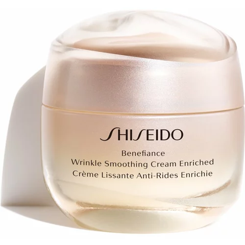 Shiseido Benefiance Wrinkle Smoothing Cream Enriched dnevna in nočna krema proti gubam 50 ml za ženske