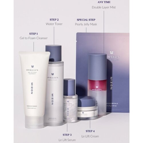 Mizon Hyalugen Gel To Foam Cleanser čistilni penasti gel z vlažilnim učinkom 100 ml Slike