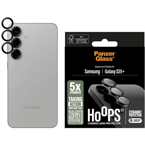 PanzerGlass KERAMIČNO STEKLO ZA SAMSUNG GALAXY S25+ ZA&Scaron;ČITNI OBROČI ZA LEČE, (5000062873) Cene