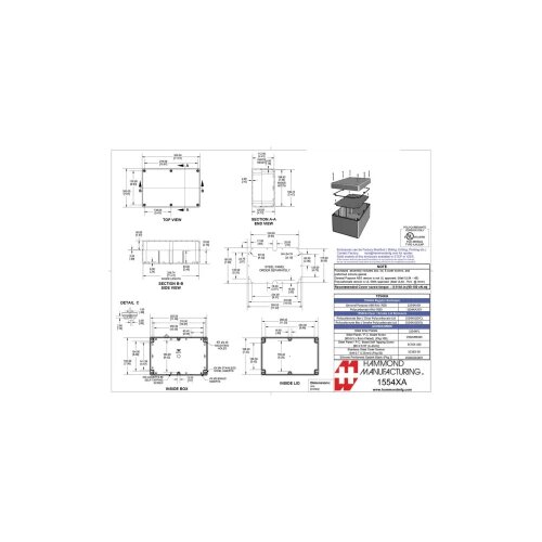 Hammond Electronics 1554 PC SL Univerzalno kući&amp;scaron;te Polikarbonat Siva 1 ST Slike