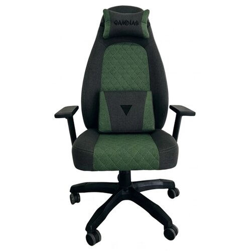 Gamdias ZELUS E4 WEAVE sivo-zelena gejming stolica, do 120 kg Slike