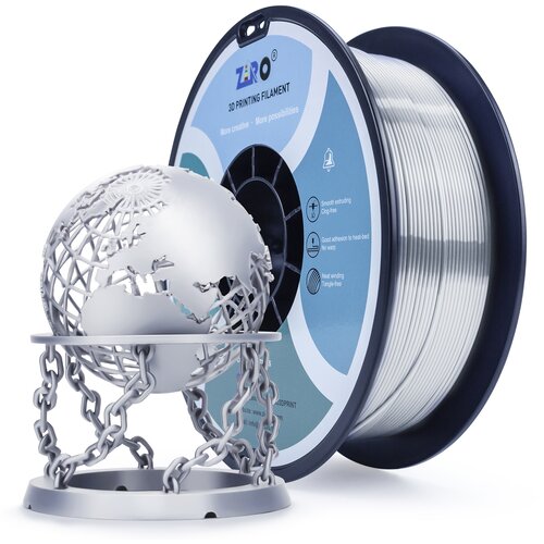 Ziro silk pla filament 1.75 mm - silver Cene