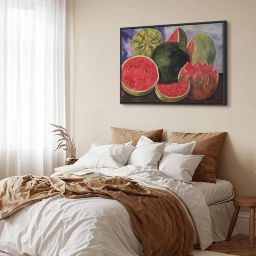  Slika - Frida Kahlo &amp;ndash; Viva la Vida 90x60 U crnom drvenom okviru Slike