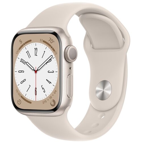 Apple SAT pametni, 1.69" LTPO OLED zaslon, vodootporan BT, WiFi - Watch Series 8 GPS 41mm Starlight Cijene