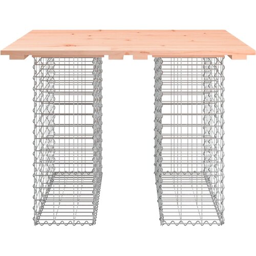  Vrtni stol, gabion dizajn, 100x102x72 cm, masivno drvo, douglas Slike