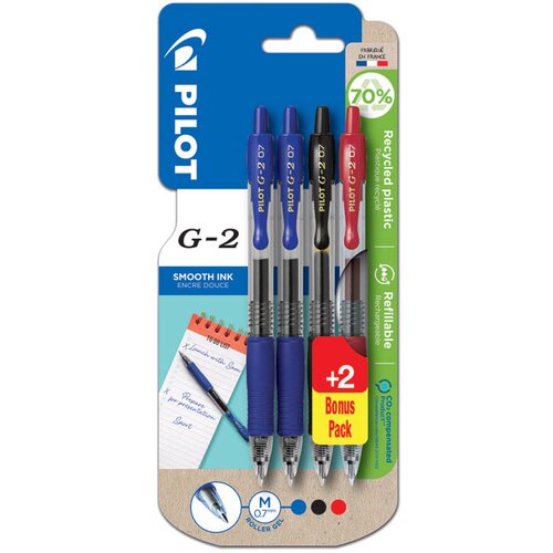 Roler GEL GRIP 0,7 MM G2 PK2 PLUS 2GRATIS PILOT BL-G2-7 SORTIRANO BLISTER Cene