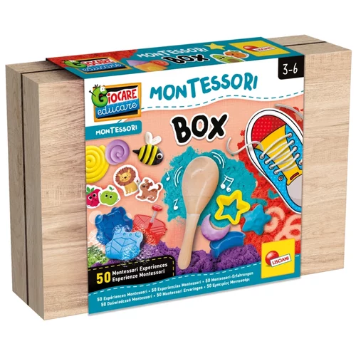 Lisciani MONTESSORI WOOD kutija s edukativnim igrama
