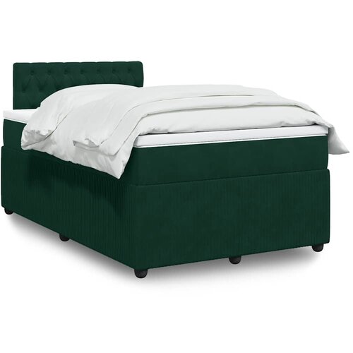 Box spring krevet s madracem tamnozeleni 120x200 cm bar&amp;scaron;unasti Slike