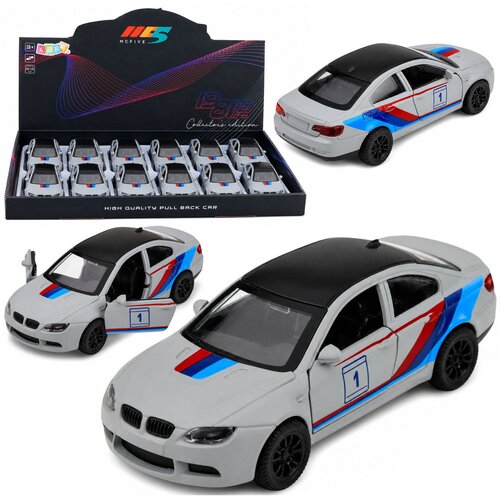 SPORTS Car Metal Car Pull-Back Drive Matte Gray 1:32 Cene