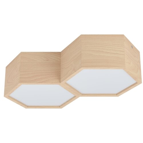 Eglo plafonjera Mirlas, 2 x E27, drvo/bijela, 36 cm, 98861 Slike