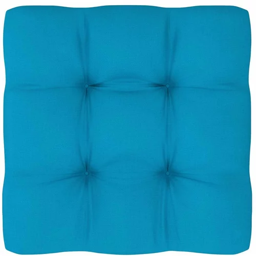 Jastuk za palete plavi 60 x 60 x 12 cm od tkanine