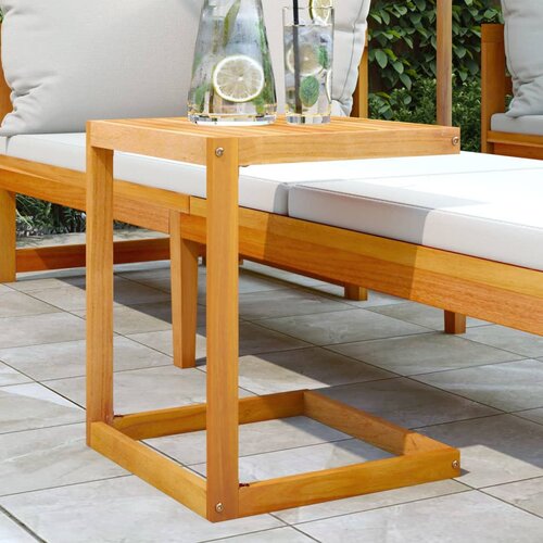 vidaXL Mizica C oblike 42x40x50 cm trden akacijev les Cene