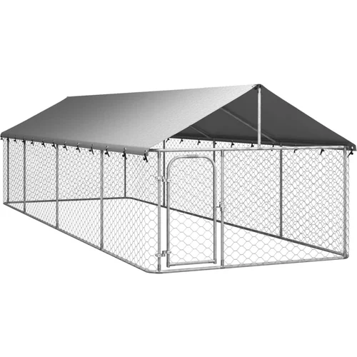  vanjski kavez za pse s krovom 600 x 200 x 150 cm