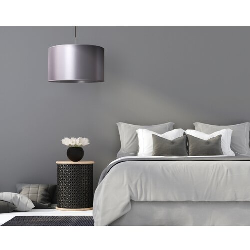  Duolla - Visilica na sajli CANNES 1xE27/15W/230V prečnik 50 cm srebrna Slike