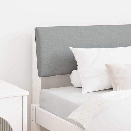 vidaXL Tapecirano vzglavje Svetlo siva 100 cm Masivno borovo les Cene